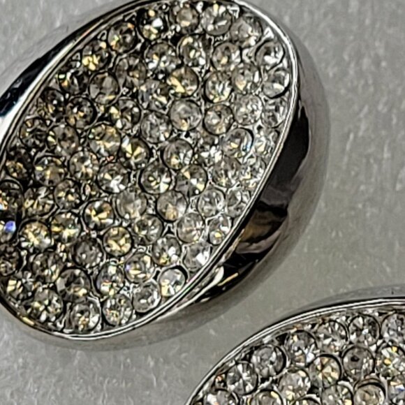 Silver Tone Crystal Fashion Earrings - Picture 6 of 13